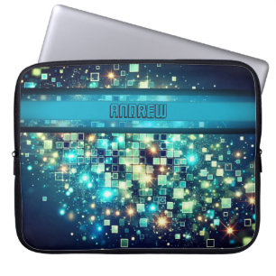 Radiant Pixel Bokeh Laptopschutzhülle