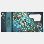 Radiant Pixel Bokeh Samsung Galaxy Hülle (Rückseite (Horizontal))