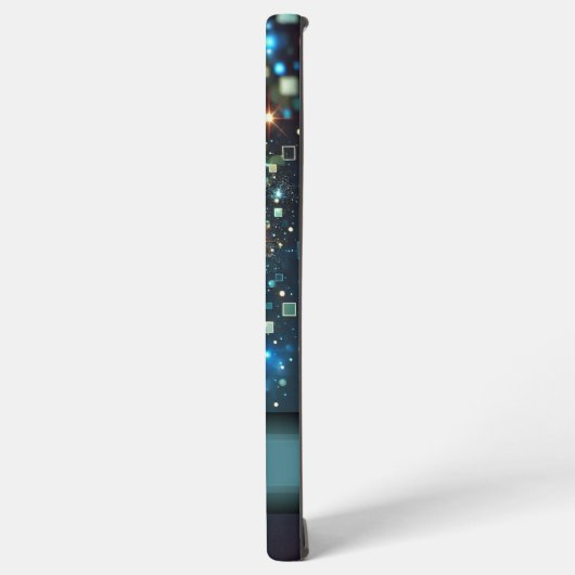 Radiant Pixel Bokeh Samsung Galaxy Hülle (Linke Seite)