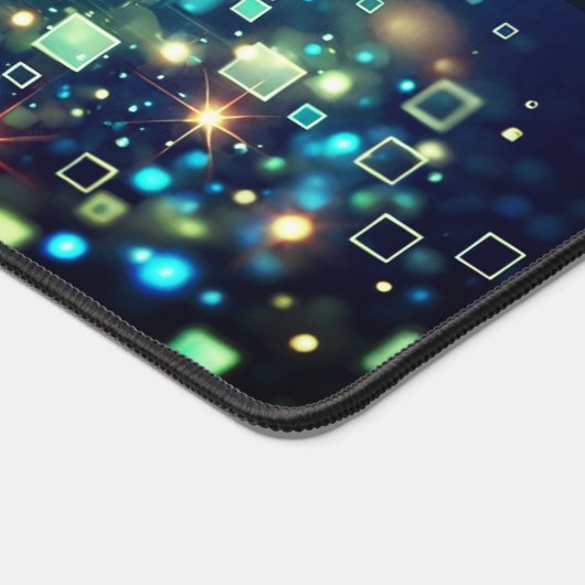 Radiant Pixel Bokeh Schreibtischunterlage (Ecke)