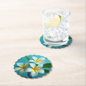 Radiant Plumeria Blooms Untersetzer (Vor Ort)