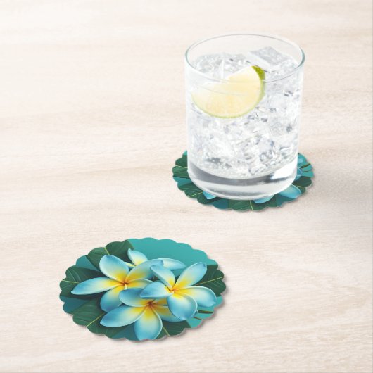 Radiant Plumeria Blooms Untersetzer (Vor Ort)