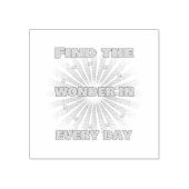 Radiant Positivity Gummistempel (Prägung)