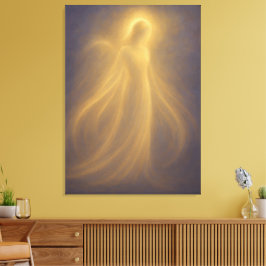 Radiant Presence Angel of Golden Light Spiritual Leinwanddruck