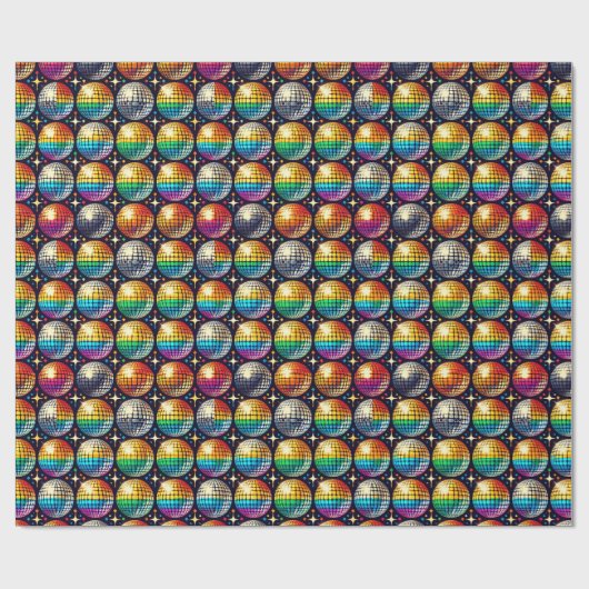 Radiant Pride Disco Ball - Wrap Geschenkpapier (Flach)