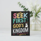 Radiant Pursuit: Seek First Gods Kingdom Postkarte (Stehend Vorderseite)