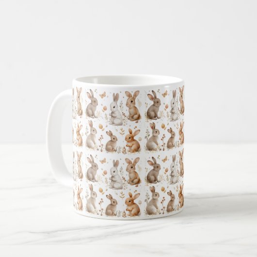 Radiant Rabbit Collection: Ostereleganz Kaffeetasse (Vorderseite Links)