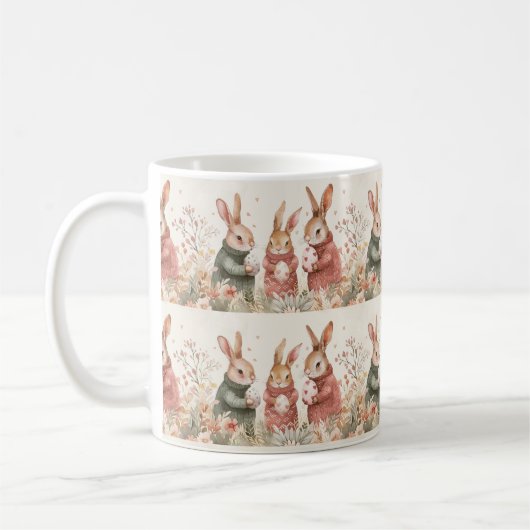 Radiant Rabbit Tasse: Freude Kaffeetasse (Links)