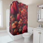"Radiant Raindrop Fall Floral Art" Duschvorhang (Beispiel)