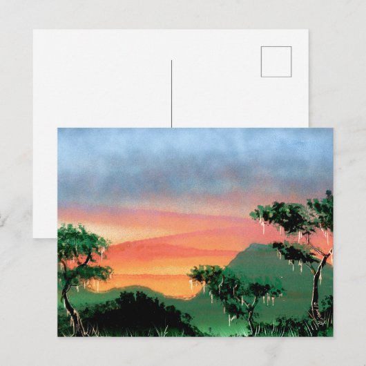 Radiant Rainforest Postkarte (Vorne/Hinten)