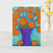 Radiant Ranunculus Greeting Card Karte (Gelbe Blume)