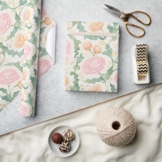 Radiant Ranunculus Wrapping Paper Geschenkpapier