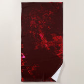 Radiant Red Beach Handtuch 70" x 35" (Vorderseite)