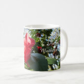 Radiant Red Camellia - Personalisierter Muttertag Kaffeetasse (VorderseiteRechts)
