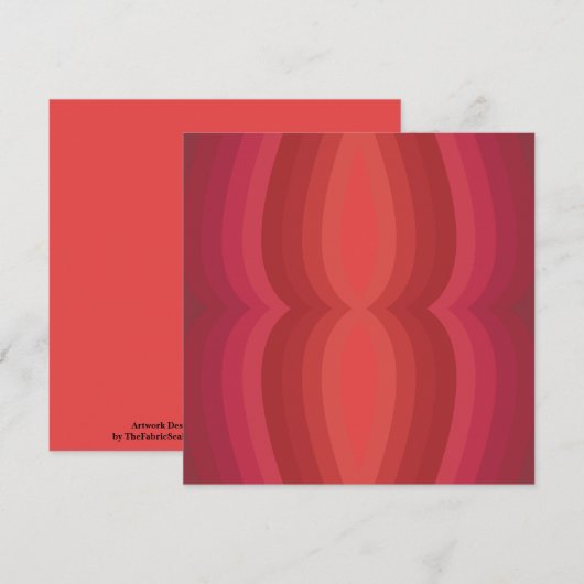 Radiant Reds Carnival Funhouse Distorted Mirror Karte (Vorne/Hinten)