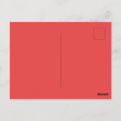 Radiant Reds Carnival Funhouse Distorted Mirror Postkarte (Rückseite)