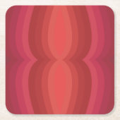 Radiant Reds Carnival Funhouse Distorted Mirror Rechteckiger Pappuntersetzer (Vorderseite)