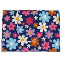 Radiant Retro Flower Blooms