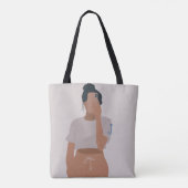 "Radiant Reverie: Tasche mit Atemberaubendem Druck (Rückseite)