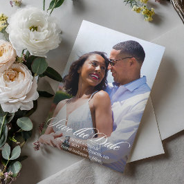 Radiant Romance Foto Wedding Save the Date Einladung