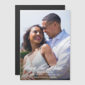 Radiant Romance Foto Wedding Save the Date Magneteinladung (Vorne/Hinten)