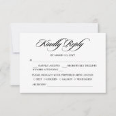 Radiant Romance Wedding RSVP Card Einladung (Vorderseite)