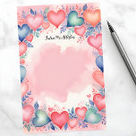Radiant Romantic Dreamy Artistic Watercolor Herz Briefpapier<br><div class="desc">Stellen Sie sich vor, Sie senden einen handgeschriebenen Brief, der mit Persönlichkeit platzt - ein wahrer Ausdruck von Kunst und Emotion. Unser individualisierbares Schreibpapier verwandelt jede Nachricht in ein visuelles Gedicht, das zarte Wasserfarbenherzen in strahlenden Farbtönen wie Rosa, Blau, Grün und Orange enthält, die Ihre Worte wie eine warme, einladende...</div>