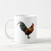 Radiant Rooster "Weck the Cluck Up" Kaffeetasse (Links)
