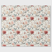 Radiant Rose Blume Classic Wrapping Paper Geschenkpapier (Flach)