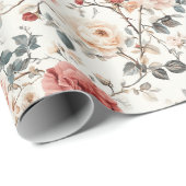 Radiant Rose Blume Classic Wrapping Paper Geschenkpapier (Rolleneckpunkt)