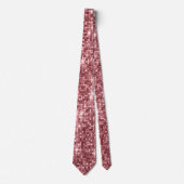 Radiant Rose Gold Sparkling Glitzer Neck Tie Krawatte (Vorderseite)