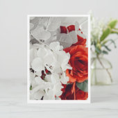 Radiant Rose Wedding Invitation Einladung (Stehend Vorderseite)