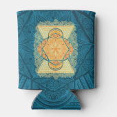 Radiant Sacred Geometry Mandala Dosenkühler (Rückseite)