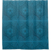 Radiant Sacred Geometry Mandala Duschvorhang (Vorderseite)