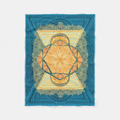 Radiant Sacred Geometry Mandala Fleecedecke (Vorderseite)