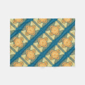 Radiant Sacred Geometry Mandala Fleecedecke (Vorderseite (Horizontal))