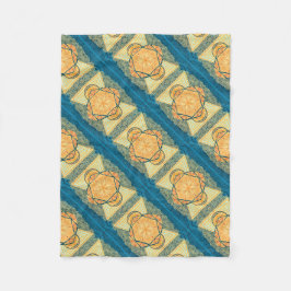 Radiant Sacred Geometry Mandala Fleecedecke