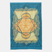 Radiant Sacred Geometry Mandala Geschirrtuch (Vertikal)