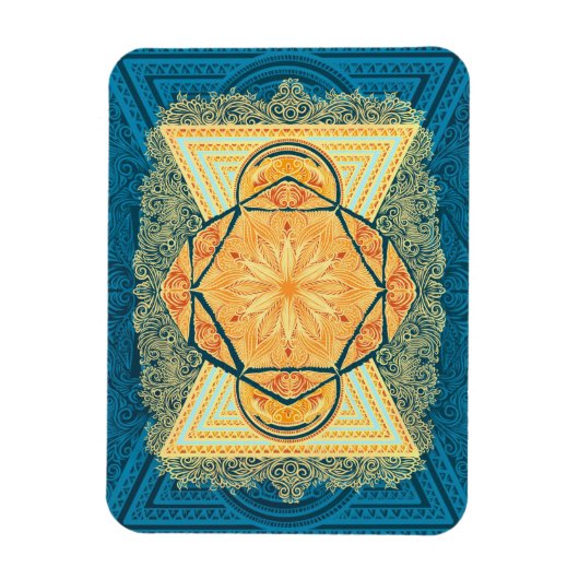 Radiant Sacred Geometry Mandala Magnet (Vertikal)