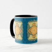 Radiant Sacred Geometry Mandala Tasse (Vorderseite Links)
