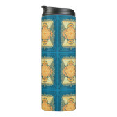 Radiant Sacred Geometry Mandala Thermosbecher (Nach rechts gedreht)
