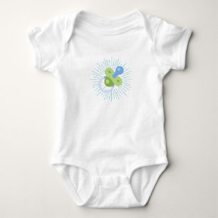 Radiant Schnuller Bodysuit. Baby Strampler