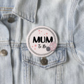 Radiant Segen: Whimsical Ladybird Mum-to-be Button (Beispiel)