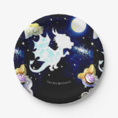 Radiant Simple Dragon Birthday Pappteller (Vorderseite)