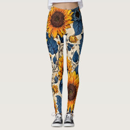 Radiant Sonnenblumen Bliss: Vibrance mit unserem Leggings