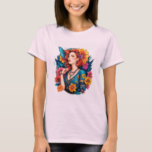 Radiant Soul - Floral Queen Vibes T-Shirt