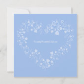 Radiant Sparkling Spring Blooms Wedding Einladung (Rückseite)