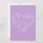 Radiant Sparkling Spring Blooms Wedding Einladung (Rückseite)