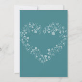 Radiant Sparkling Spring Blooms Wedding Einladung (Rückseite)