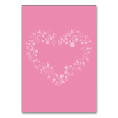 Radiant Sparkling Spring Blooms Wedding Tischnummer (Rückseite)